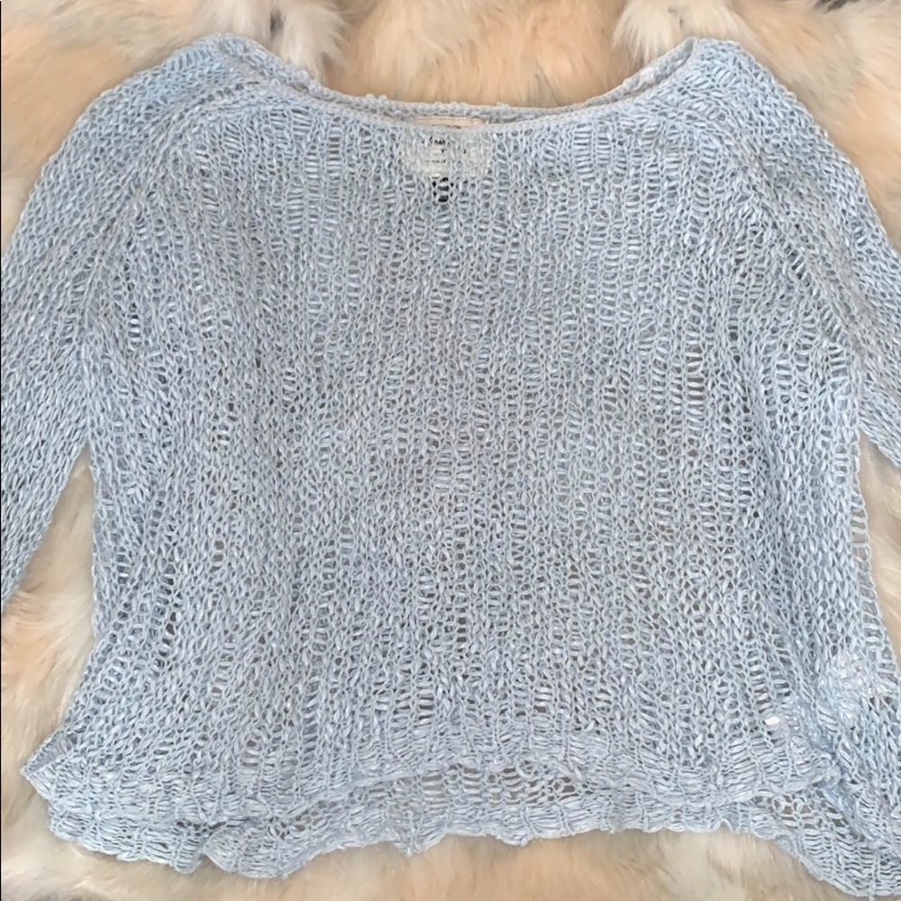 COTTON ON baby blue knit sweater size medium